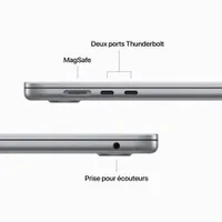 Apple MacBook Air 15" w/ Touch ID (2023) - Space Grey (Apple M2 Chip / 512GB SSD / 8GB RAM) - French