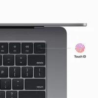 Apple MacBook Air 15" w/ Touch ID (2023) - Space Grey (Apple M2 Chip / 512GB SSD / 8GB RAM) - French