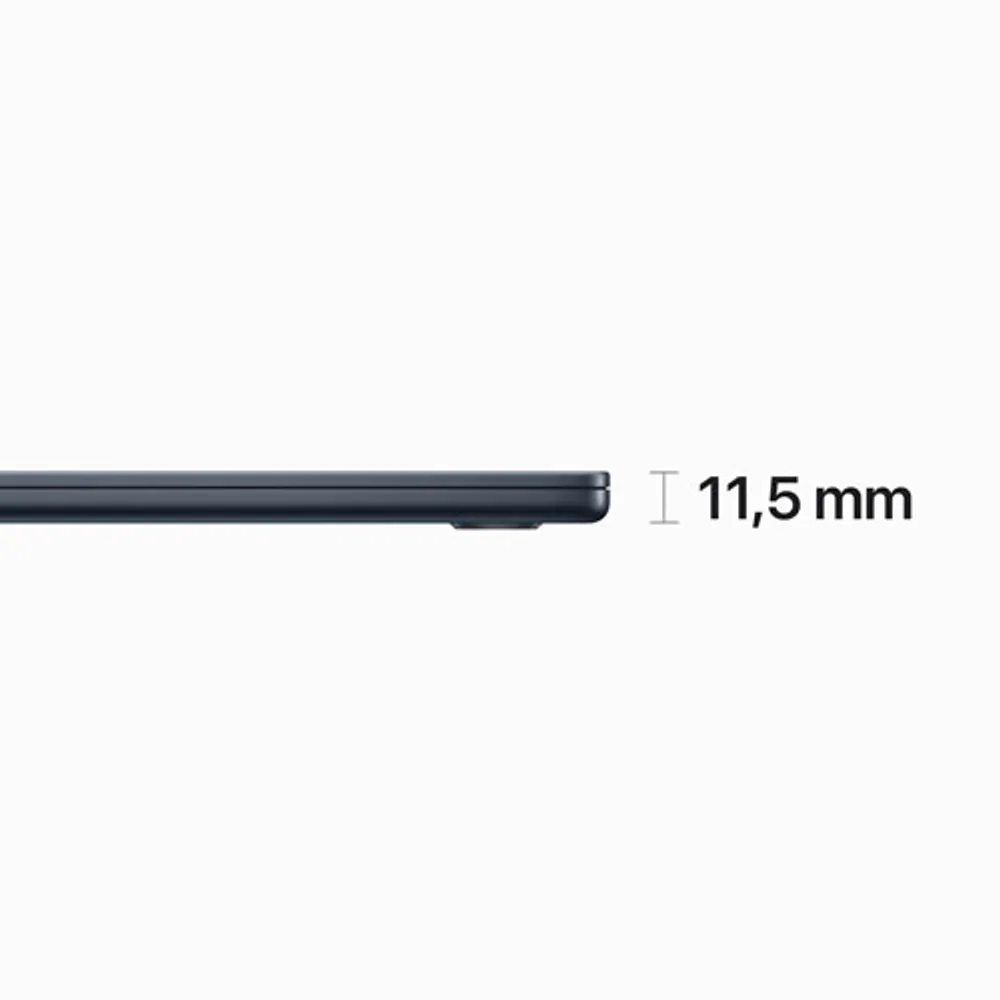 MacBook Air de 15 po avec Touch ID d'Apple (2023) - Minuit (puce M2 d'Apple/SSD 256 Go/RAM 8 Go) - Français