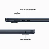 MacBook Air de 15 po avec Touch ID d'Apple (2023) - Minuit (puce M2 d'Apple/SSD 256 Go/RAM 8 Go) - Français