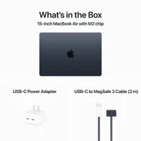 MacBook Air de 15 po avec Touch ID d'Apple (2023) - Minuit (puce M2 d'Apple/SSD 256 Go/RAM 8 Go) - Français