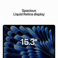 MacBook Air de 15 po avec Touch ID d'Apple (2023) - Minuit (puce M2 d'Apple/SSD 256 Go/RAM 8 Go) - Français