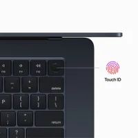 MacBook Air de 15 po avec Touch ID d'Apple (2023) - Minuit (puce M2 d'Apple/SSD 256 Go/RAM 8 Go) - Français