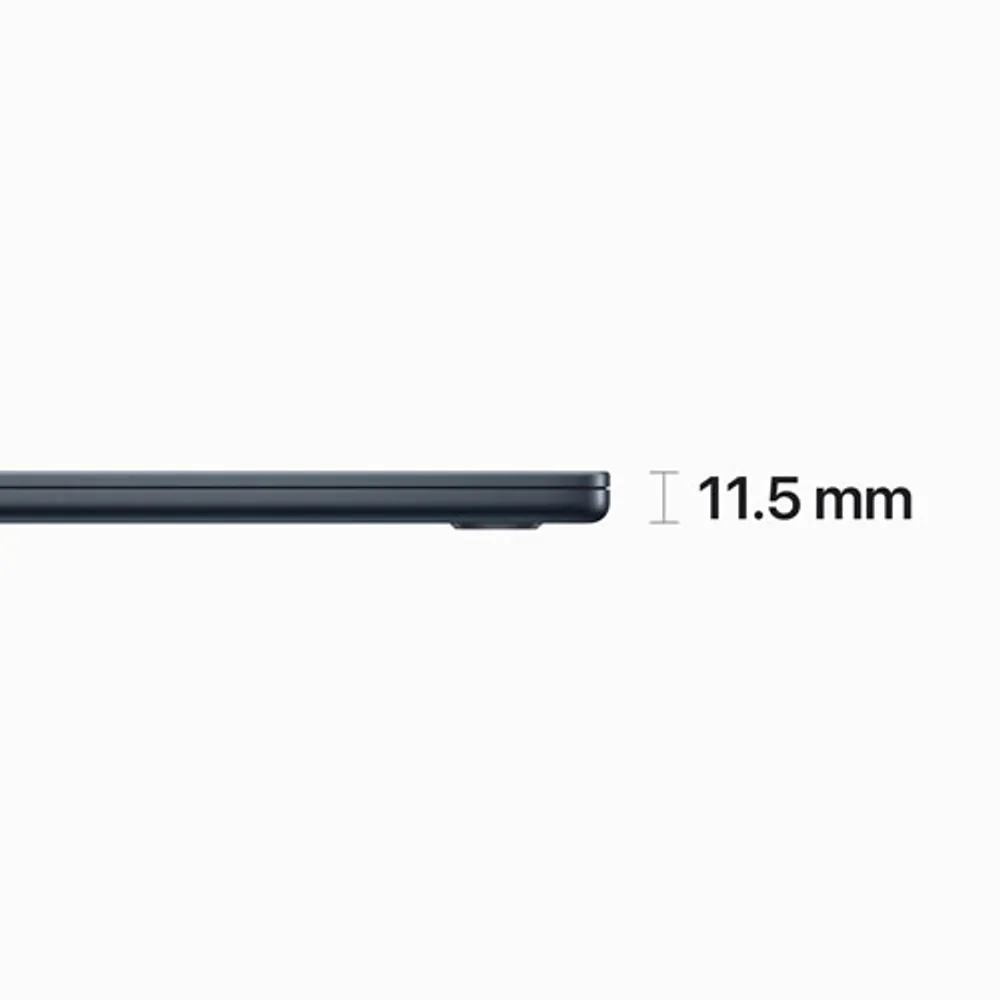 MacBook Air de 15 po avec Touch ID d'Apple (2023) - Minuit (puce M2 d'Apple/SSD 256 Go/RAM 8 Go) - Français