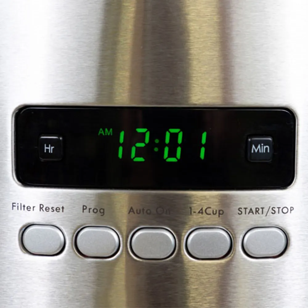 Cafetière à filtre automatique Aroma Control de Kenmore - 12 tasses - Rouge/Inox