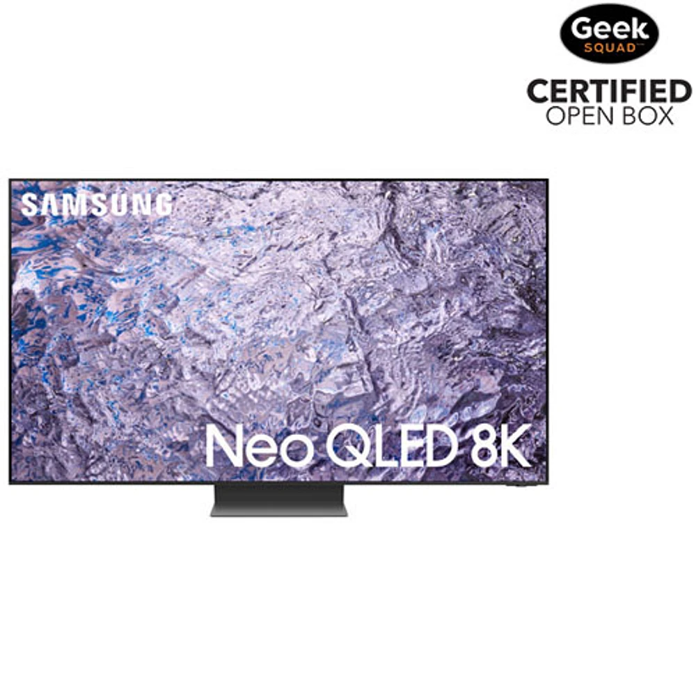 Boîte ouverte - Téléviseur intelligent Tizen HDR Neo QLED UHD 8K de 85 po de Samsung (QN85QN800CFXZC) - 2023 - Noir titane