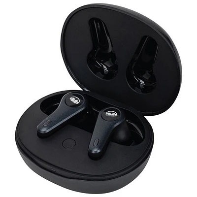 Écouteurs boutons 100 % sans fil à suppression du bruit Clarity 8.0 ANC de Monster - Bleu foncé/Noir