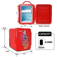 Coca-Cola 0.14 Cu. Ft. Portable Mini Fridge (KDC4LOVE)