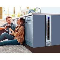 Koolatron 7-Bottle Slim 6" Built-In Under-Counter Wine Fridge
