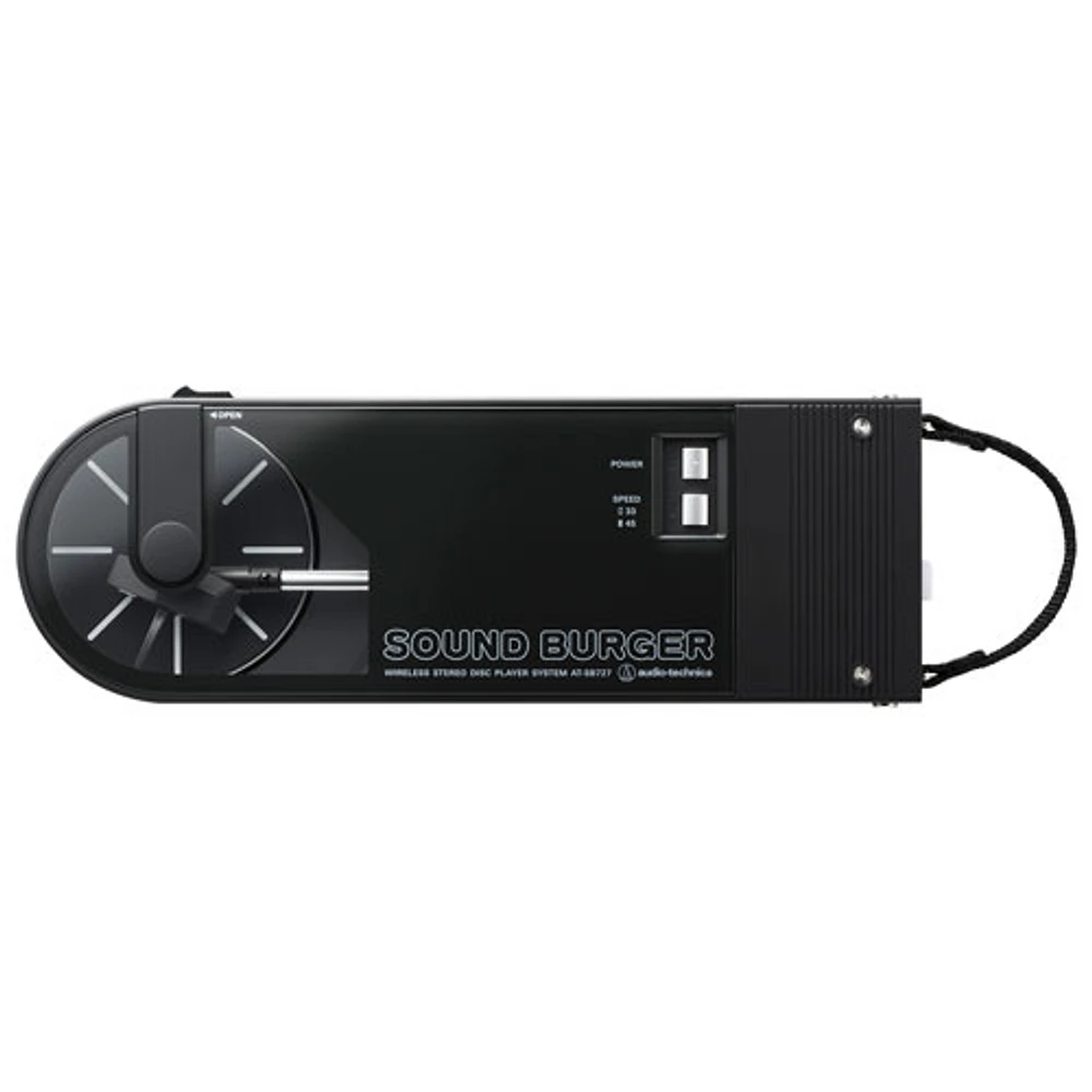 Audio-Technica AT-SB727 Sound Burger Portable Bluetooth Turntable- Black