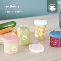 Bol de conservation en verre Isy de Babymoov - Ensemble de 9