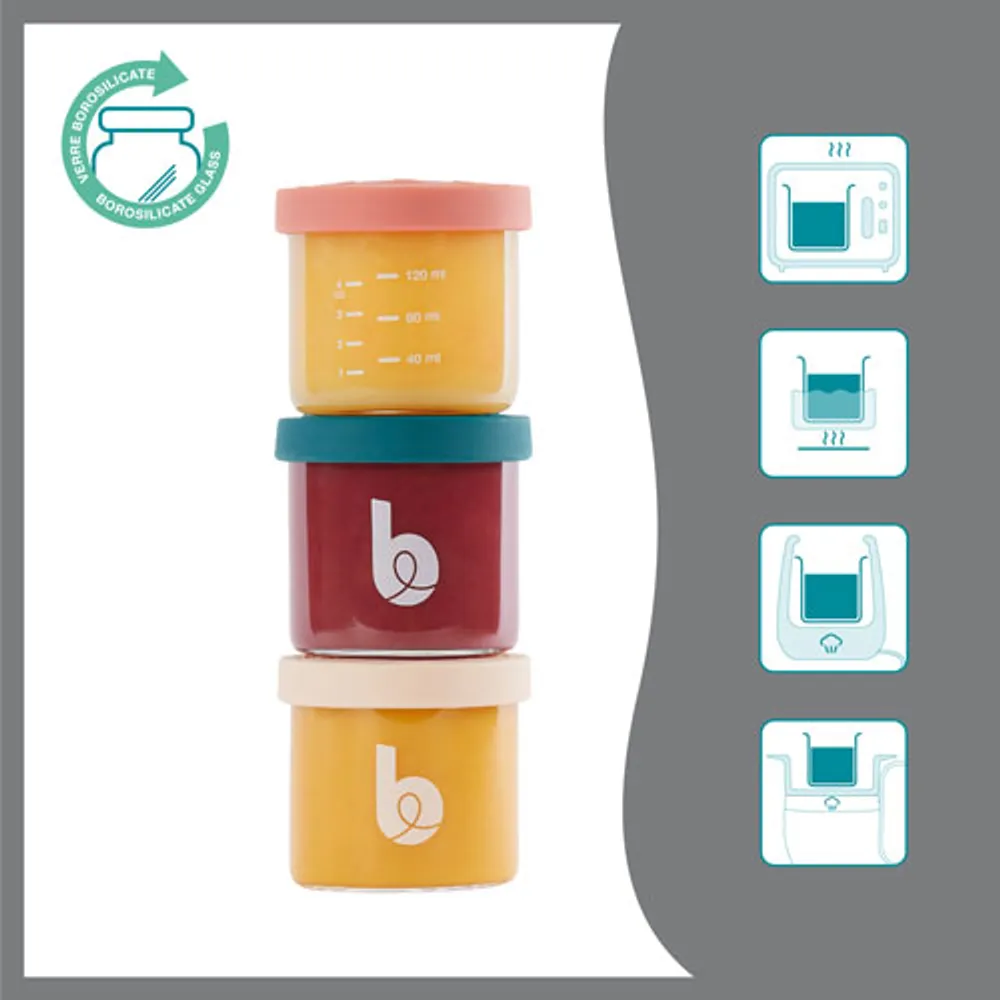 Bol de conservation en verre Isy de Babymoov - Ensemble de 9