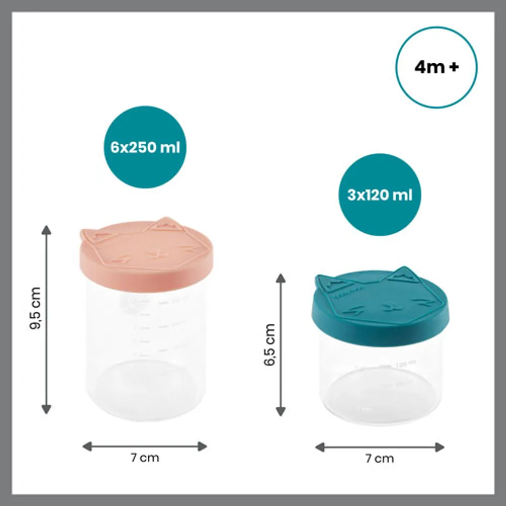 Bol de conservation en verre Isy de Babymoov - Ensemble de 9