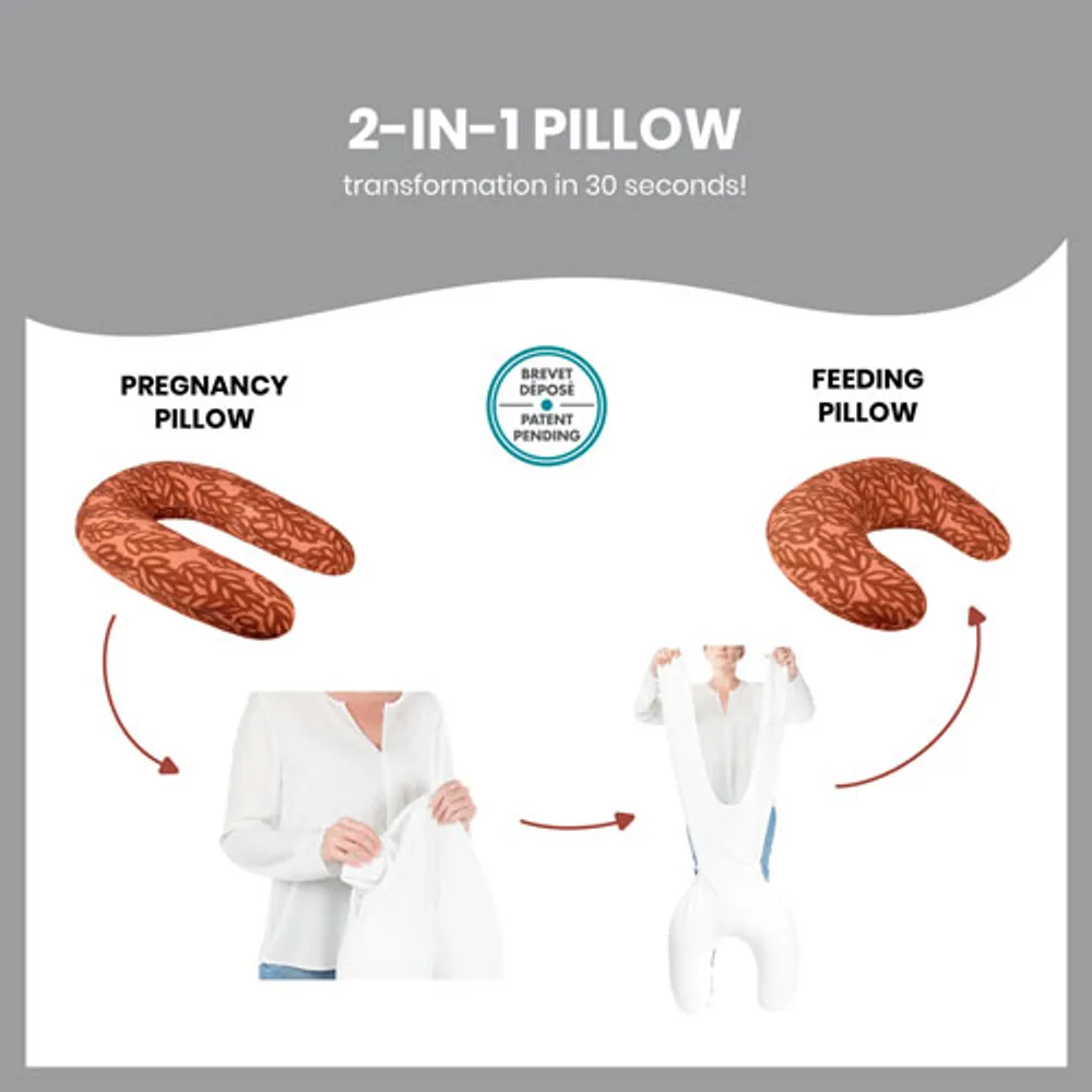 Coussin de maternité et d'allaitement 2-en-1 B.Love de Babymoov - Terre cuite