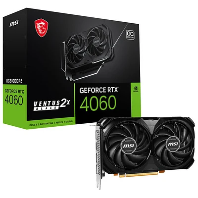 MSI GeForce RTX 4060 VENTUS 2X 8GB GDDR6 Video Card