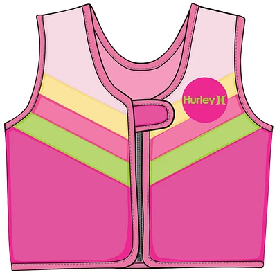 Gilet de natation en néoprène avec fermeture à glissière de Hurley - Rose