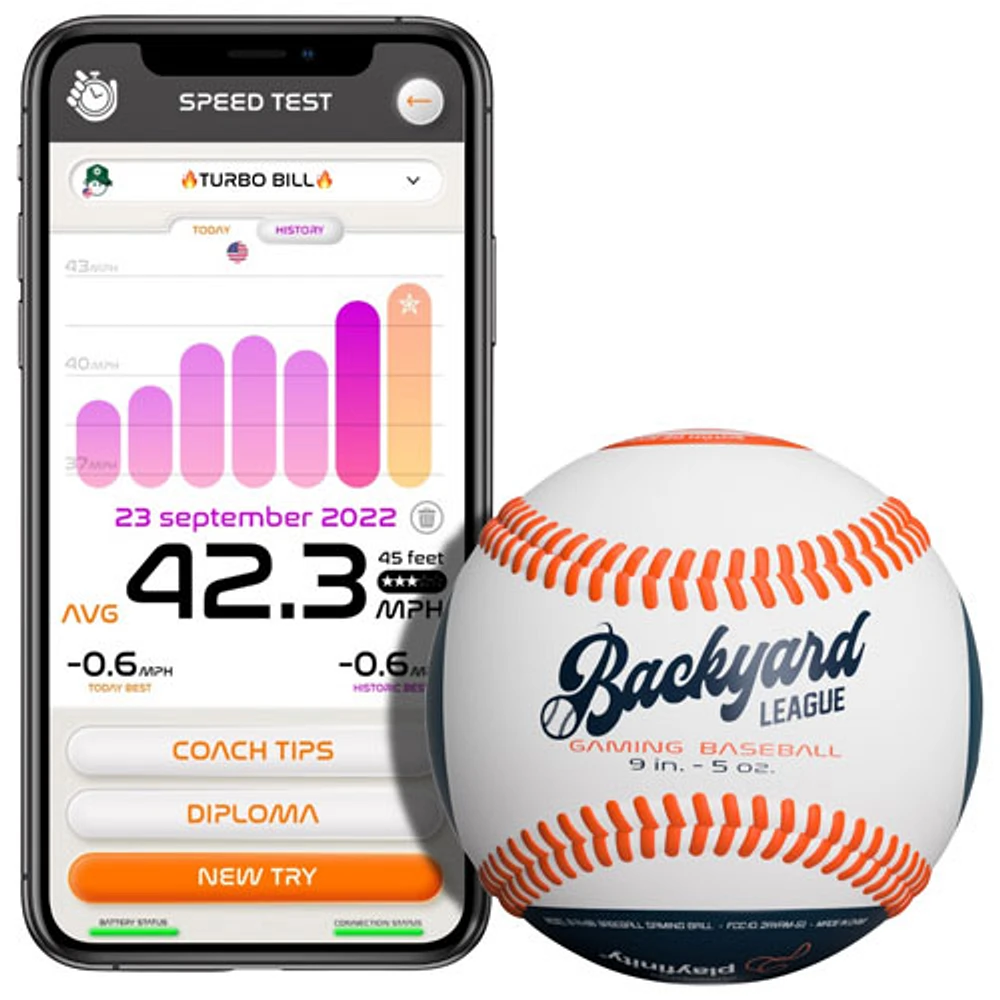 Playfinity Smart Gaming Baseball Interactive Training Baseball