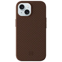Incipio Cru Leather Fitted Hard Shell Case with MagSafe for iPhone 16e/15/14/13 - Brown - Only at Best Buy