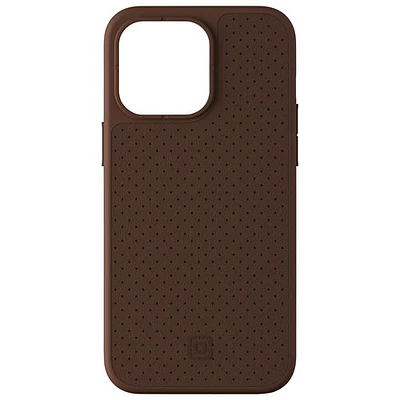 Incipio Cru Leather Fitted Hard Shell Case with MagSafe foriPhone 16e/15 Pro Max - Brown - Only at Best Buy