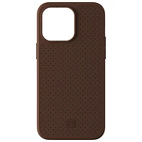 Incipio Cru Leather Fitted Hard Shell Case with MagSafe foriPhone 16e/15 Pro Max - Brown - Only at Best Buy