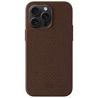 Incipio Cru Leather Fitted Hard Shell Case with MagSafe foriPhone 16e/15 Pro Max - Brown - Only at Best Buy