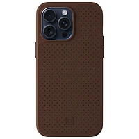 Incipio Cru Leather Fitted Hard Shell Case with MagSafe foriPhone 16e/15 Pro Max - Brown - Only at Best Buy
