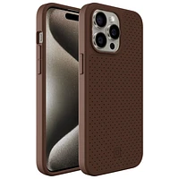 Incipio Cru Leather Fitted Hard Shell Case with MagSafe foriPhone 16e/15 Pro Max - Brown - Only at Best Buy