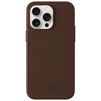 Incipio Cru Leather Fitted Hard Shell Case with MagSafe foriPhone 16e/15 Pro Max - Brown - Only at Best Buy