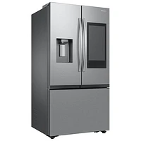 Réfrigérateur à deux portes à profondeur de comptoir de 25,5 pi³ et 36 po avec distributeur d'eau et de glaçons de Samsung (RF27CG5900SRAC) - Inox