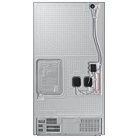 Réfrigérateur à deux portes à profondeur de comptoir de 25,5 pi³ et 36 po avec distributeur d'eau et de glaçons de Samsung (RF27CG5900SRAC) - Inox