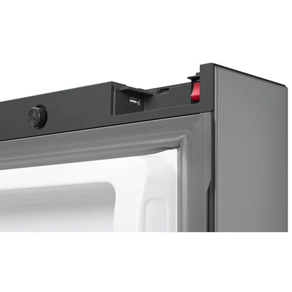 Réfrigérateur à deux portes à profondeur de comptoir de 25,5 pi³ et 36 po avec distributeur d'eau et de glaçons de Samsung (RF27CG5900SRAC) - Inox