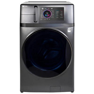 Duo laveuse-sécheuse électrique ultrarapide de 5,5 pi³ de GE (PFQ97HSPVDS) - Graphite carbone