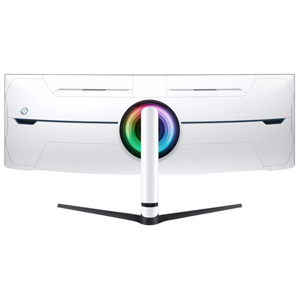 Moniteur jeu incurvé FreeSync DEL AV Ultra HD 8K GTG 1 ms 240 Hz 57 po de Samsung (LS57CG952NNXZA) - Noir/Blanc