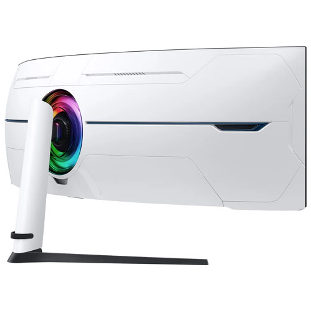 Moniteur jeu incurvé FreeSync DEL AV Ultra HD 8K GTG 1 ms 240 Hz 57 po de Samsung (LS57CG952NNXZA) - Noir/Blanc