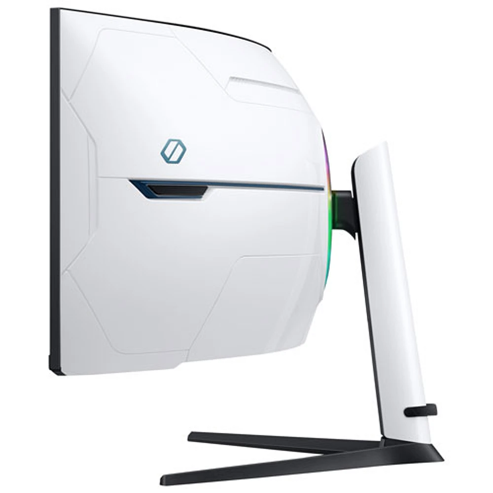 Moniteur jeu incurvé FreeSync DEL AV Ultra HD 8K GTG 1 ms 240 Hz 57 po de Samsung (LS57CG952NNXZA) - Noir/Blanc