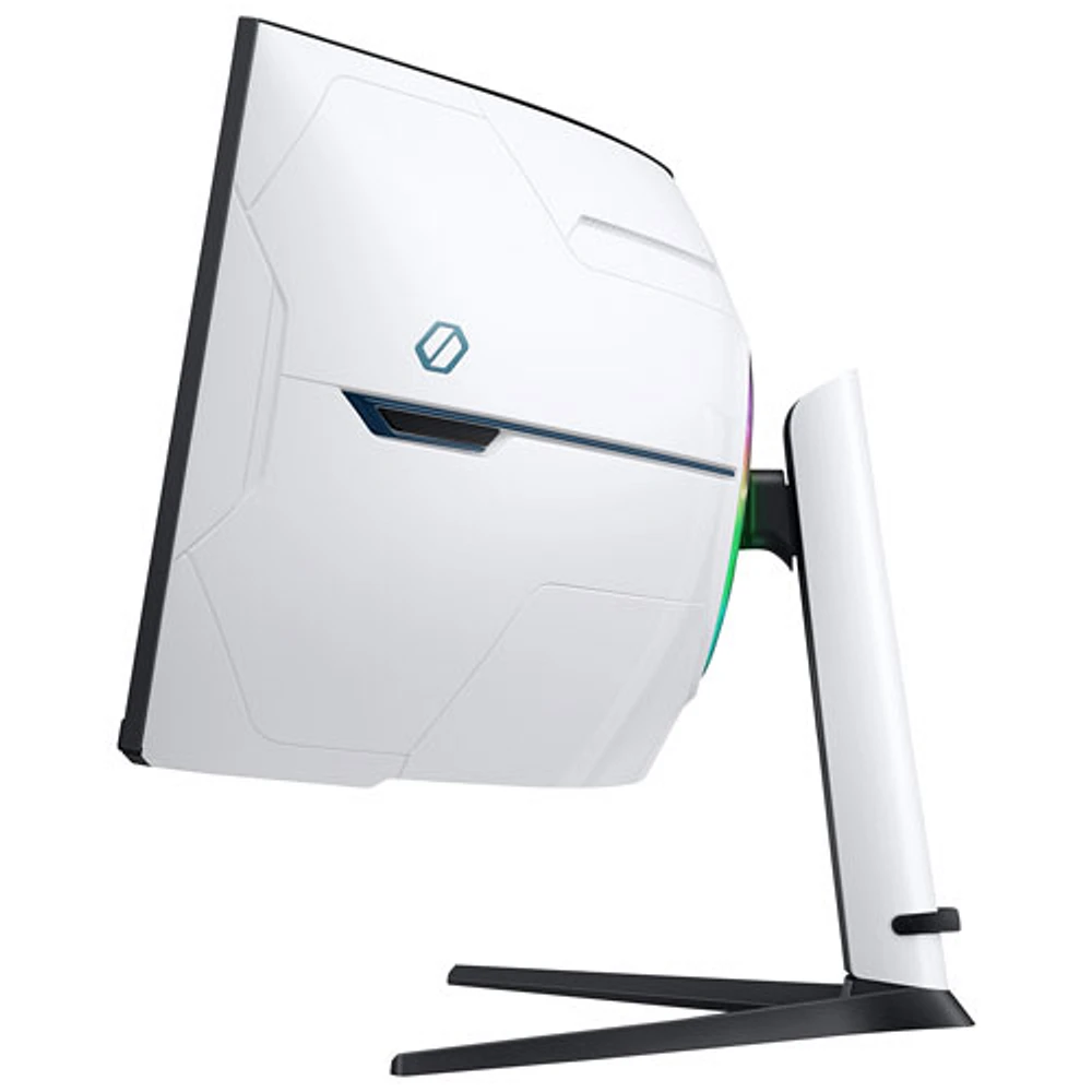 Moniteur jeu incurvé FreeSync DEL AV Ultra HD 8K GTG 1 ms 240 Hz 57 po de Samsung (LS57CG952NNXZA) - Noir/Blanc