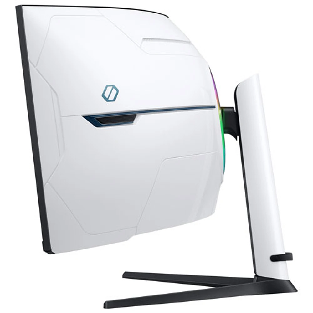 Moniteur jeu incurvé FreeSync DEL AV Ultra HD 8K GTG 1 ms 240 Hz 57 po de Samsung (LS57CG952NNXZA) - Noir/Blanc