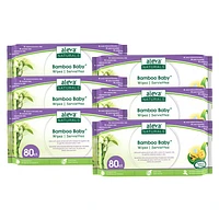 Aleva Naturals Bamboo Baby Wipes - 480 Wipes