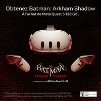 Meta Quest 3 128GB VR Headset with Touch Plus Controllers & Batman: Arkham Shadow