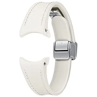 Samsung D-Buckle Vegan Leather Strap for Galaxy Watch - Small/Medium - Cream