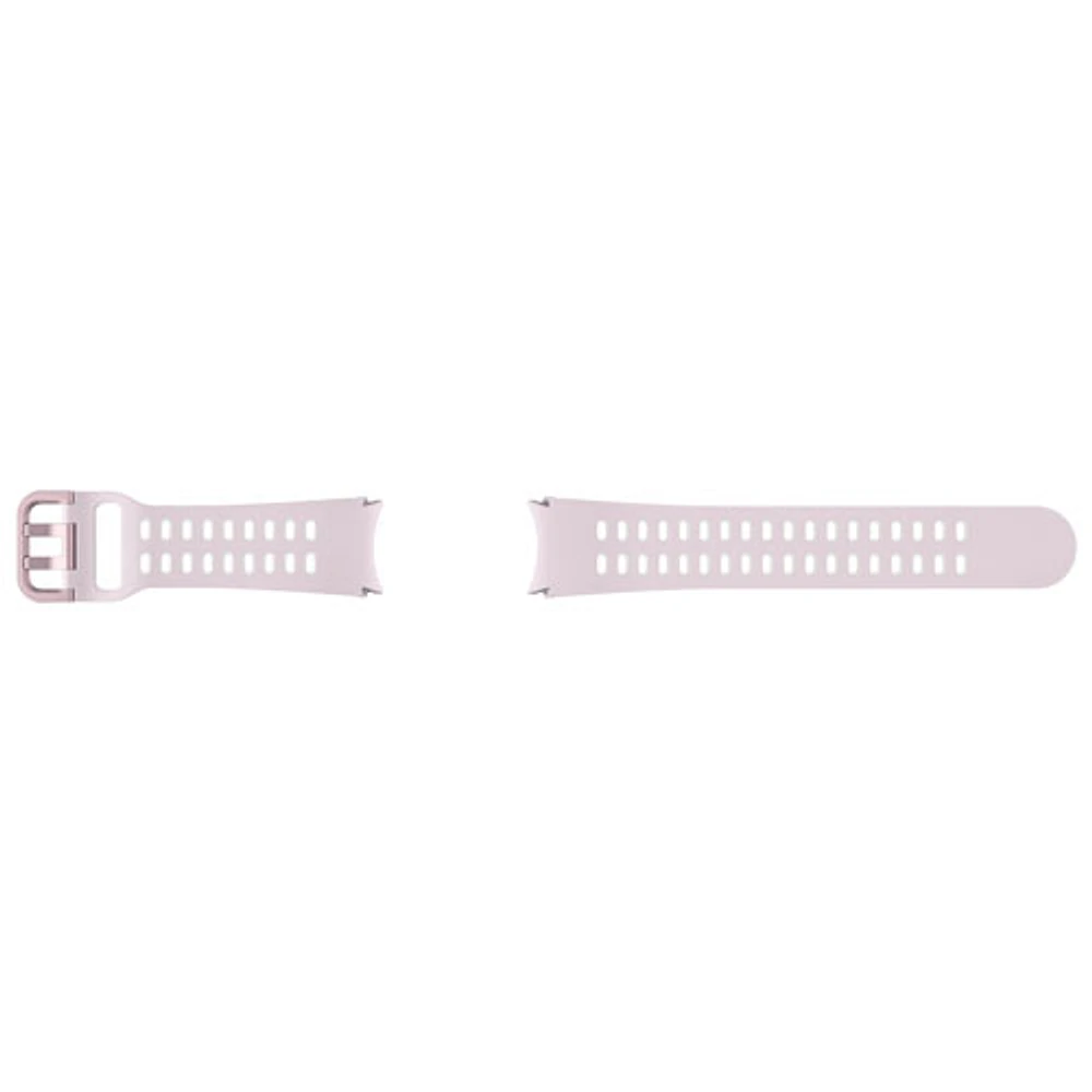 Bracelet de sport extrême en fluoroélastomère pour Galaxy Watch de Samsung - Petit/Moyen - Lavande/Blanc