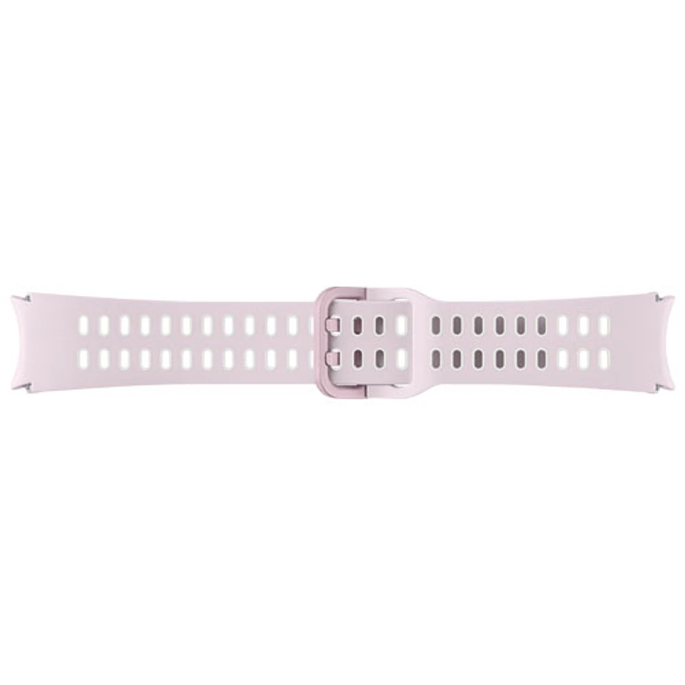 Bracelet de sport extrême en fluoroélastomère pour Galaxy Watch de Samsung - Petit/Moyen - Lavande/Blanc