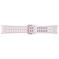 Bracelet de sport extrême en fluoroélastomère pour Galaxy Watch de Samsung - Petit/Moyen - Lavande/Blanc