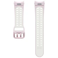 Bracelet de sport extrême en fluoroélastomère pour Galaxy Watch de Samsung - Petit/Moyen - Lavande/Blanc