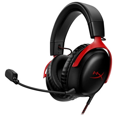 Casque de jeu Cloud III de HyperX - Noir/Rouge