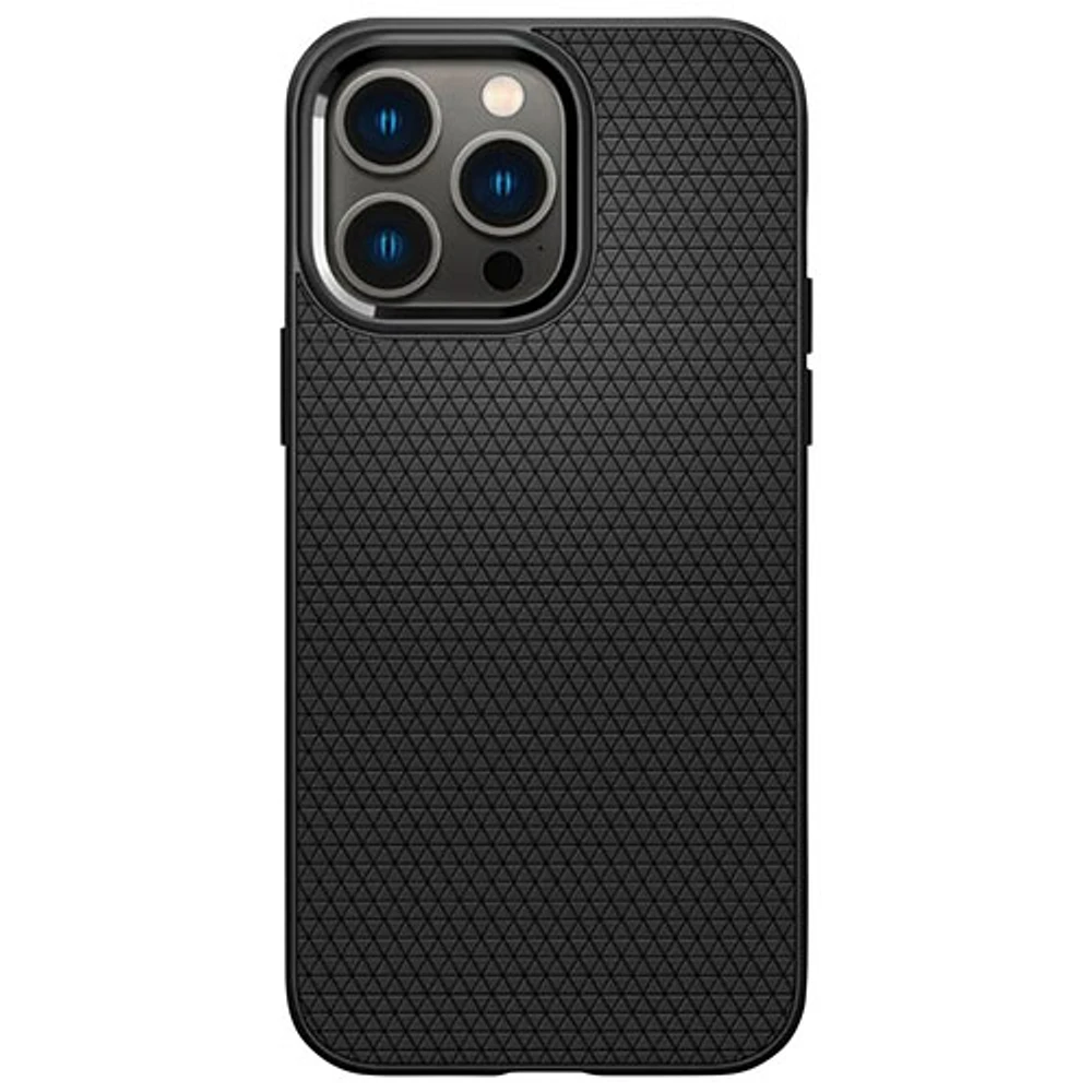 Étui souple ajusté AirGrip de Spigen pour iPhone 15 Pro - Noir mat