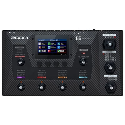 Processeur à effets multiples B6 Bass de Zoom (ZB6) - Noir