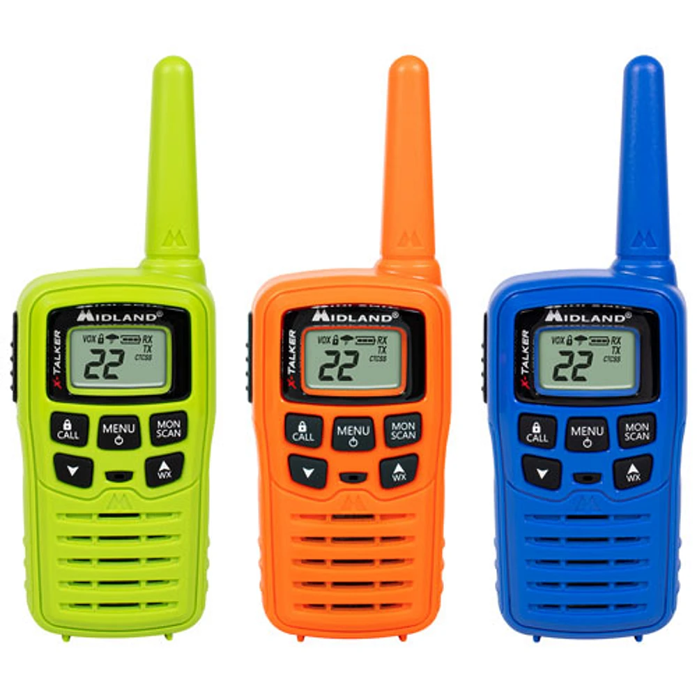 Radios bidirectionnelles X-Talker de Midland (T10X3M) - Ensemble de 3