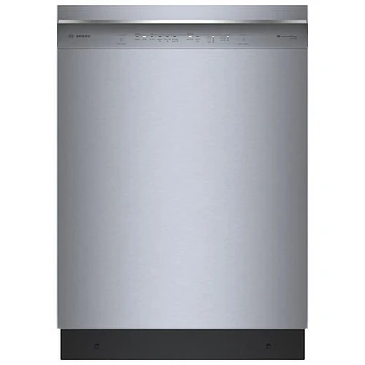 Lave-vaisselle encastrable 24 po 46 dB avec cuve inox et troisième panier Bosch (SHE53CE5N) - Inox