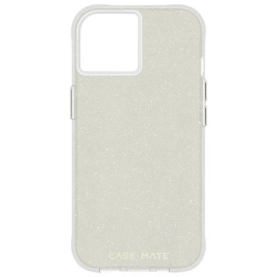 Étui rigide ajusté Sheer Crystal de Case-Mate pour iPhone 16e/15/14/13 - Transparent/Doré